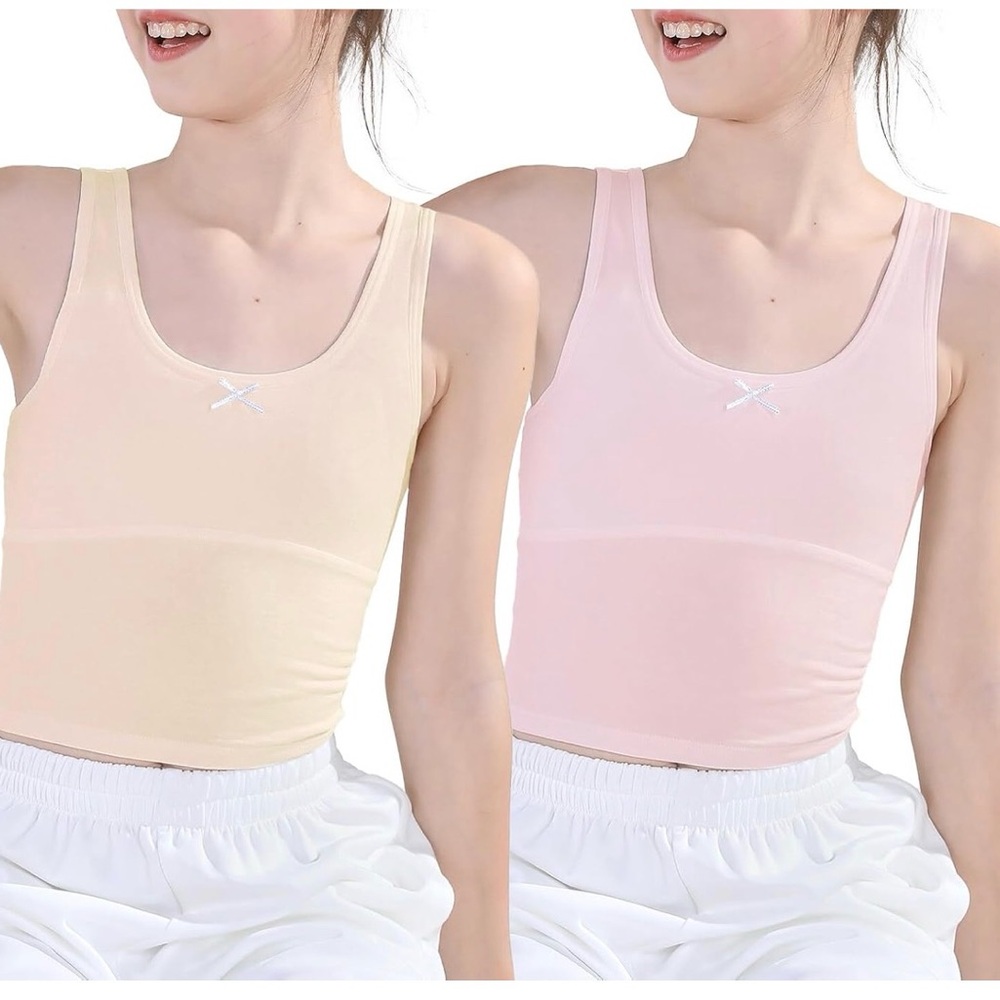 Kids Camisole Set - Cream and Pink